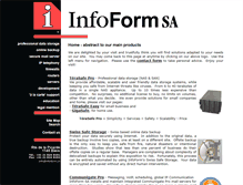 Tablet Screenshot of infoform.ch